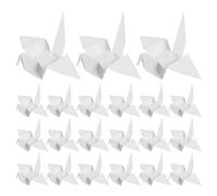 TOVINANNA 100 Grullas de Origami Blancas Plegadas de 15 Cm, Papel de Origami Prefabricado para Decoración de Fondo de Fiesta, Centros de Mesa y Accesorios Fotográficos para Bodas y Shower