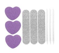 TOVINANNA 10juegos Kit de Manicura Profesional Set de Herramientas para Uñas Incluye Limas Pulidoras de Esponja para Cuidado de Uñas Casa y Viajes