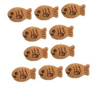 TOVINANNA 10piezas Broches de Peluche de Insignia de Broche de Pez Pequeño para Decorar Ropa Abrigos Suéteres Broche de Peluche para Obsequio
