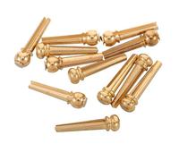 TOVINANNA 12 Clavijas para Puente de Guitarra Acústica de Latón Juego de 12 Piezas 6 Cabezas Redondas 6 Cabezas Cónicas Repuestos Compatibles para Fijación de Cuerdas Cambio Rápido y