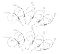 TOVINANNA 12 Juegos de Ganchos de Alambre Ajustables para Colgar Cuadros Cable de Acero de 05 M Kit Invisible para Exhibición de Arte y Marcos Sistema Flexible para Decoración en