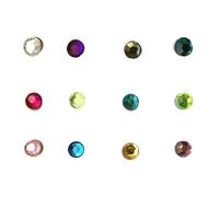 TOVINANNA 12 Marcadores Magnéticos Acrílicos para Copas de Vino Identificador de Vasos Reutilizable Colores Surtidos sin Olor Apto para Fiestas Bares y Bodas