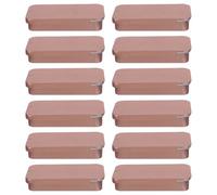 TOVINANNA 12 Piezas Caja Deslizante de Hierro Rectangular para Bálsamo Labial y Jabón con Diseño Elegante de Embalaje Adecuado para Viaje y Colección