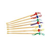 TOVINANNA 12 piezas Limpiadores Orejas de Madera Colgantes Removedores Cera Adorables Diseño Creativo y Resistente para Uso Práctico Diario Color Aleatorio Color Aleatorio