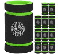 TOVINANNA 12piezas Cubierta de Mango Antideslizante para Tatuajes Funda de Agarre de Esponja de Color Verde Mediano para Agarre Seguro Durante Sesiones de Tatuaje