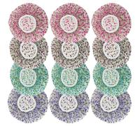 TOVINANNA 12piezas Gorras De Ducha Para Mujeres Gorras De Ducha Impermeables y Desechables Talla Grande Bonete Para Cabello Uso Baño y Cocina