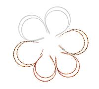 TOVINANNA 12piezas Hebilla De Diadema De Plástico Fina Dientes Pelo Para Maquillaje Aros Ducha