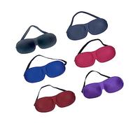 TOVINANNA 12piezas Máscara De Sin Nariz De Cubierta Para Ojos Para y Casa Bloqueo De Luz Negro Azul Rojo