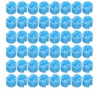 TOVINANNA 150 Unidades Marcadores Compatibles Prendas y Perchas de Alambre para Perchas Redondos de Plástico Azul para Identificación Fácil y Organización en Tintorerías