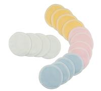TOVINANNA 16 piezas Discos Desmaquillantes Reutilizables de Algodón con Bolsa de Lavado Paquete de Azul Rosa y Amarillo Perfectos para Limpiar el Maquillaje Cuidado Facial