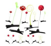 TOVINANNA 16piezas Horquilla De Planta De Simulación Pinzas Pequeñas Lindas Cabello Accesorios Para Niñas Pinzas Para Mujeres Forma De Planta Para Fiestas y Uso Diario