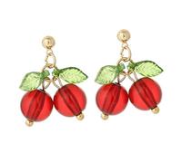 TOVINANNA 1par Pendientes De Cereza Para Mujeres y Niñas Aretes y Elegantes Joyería De Moda Para Ocasiones Especiales y