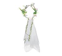 TOVINANNA 1pieza Diadema De Flores Artificiales Véu Nupcial Para Novias Accesorio Floral Elegante Para Bodas y Sesiones Fotográficas