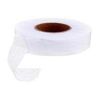 TOVINANNA 1rollo Cinta Termoadhesiva Doble Cara para Dobladillos bajo Temperatura Baja Resistente para Tejidos Dobles Ropa Zapatos y Sombreros Yardas Color Blanco