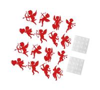 TOVINANNA 2 Juegos de Calcomanías de Ventana de Cupido para San Valentín Pegatinas Decorativas Adhesivas para Escaparates y Ventanas de Vidrio Diseño Romántico para Decoración del Hogar