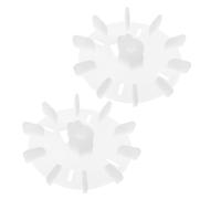 TOVINANNA 2 Piezas Aspas de Ventilador de Motor Eléctrico Ajustables de Plástico para Refrigeración Compatible Motores de Sobremesa Repuesto para Ventilador Condensador Alta Resistencia