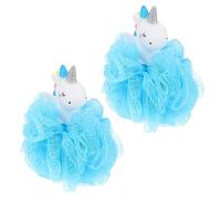 TOVINANNA 2 Piezas Bola de Baño de Unicornio Bola de Malla de Ducha Exfoliante y Limpiador Corporal para Esponja de Baño Esponja de Malla Ducha para Uso Diario