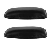 TOVINANNA 2 Piezas Cojín para Coche Negro Espuma Gruesa y Resistente, Almohadilla para Reposabrazos y Rodilleras, Accesorio Interior para Central de Automóvil