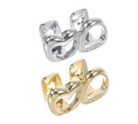 TOVINANNA 2 Piezas De Accesorios para Disfraz De Rapero Protectores Bucales Decorativos para Dientes Accesorios para Disfraz De Cosplay Parrilla para Mujer Joyería De Hip Hop Parrilla