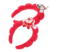 TOVINANNA 2 Piezas Diademas Navideñas Cuernos de y Santa Claus Accesorios de Fiesta Suaves y Cómodos para Celebraciones de Navidad Bandas para Pelo Festivas y Divertidas