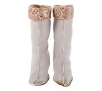 TOVINANNA 2 Piezas Forro para Botas de Lluvia Forro Polar Altura Calcetines Térmicos para Botas de Lluvia Cálidos de Invierno para Senderismo al Aire y Clima Frío