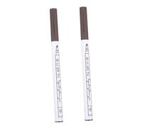 TOVINANNA 2 Piezas Lápiz de Ceja Líquido de Maquillaje para Mujeres de Cuatro Puntas Color Castaño para Naturales