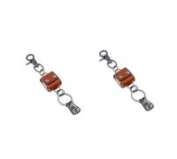 TOVINANNA 2 Piezas Llaveros de Dados de Vintage para Hombre Colgante Creativo y Decorativo para Claves Bolsos y Mochilas Accesorio de Punk y Retro