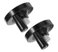 TOVINANNA 2 Piezas Manija Giratoria de Resina Negra con Diseño Redondo y Tornillo Superior para Ajustes Manuales en Fresadoras, Comodidad Ergonómica y Superficie Lisa