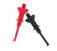 TOVINANNA 2 piezas Multímetro Gancho Prueba Roscado Retractil Pinza Test Clip Resistente para Medición Voltaje Continuidad Uso Eléctrico Portátil