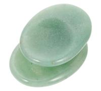 TOVINANNA 2 Piezas piedra de descompresión tiras calmantes mini cristales fitness musculacion herramientas piedra de masaje de ansiedad placa de raspado de la cara raspando piedra