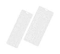 TOVINANNA 2 piezas Plantillas para Acolchar de Plástico Duradero Patrones y Herramientas de Costura para Bordado y Patchwork para Manualidades y Costura Creativa