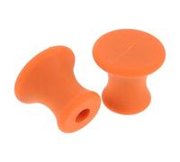 TOVINANNA 2 Piezas Soporte Portátil de Goma para Diapasón Naranja, Base Estable y Silenciosa Adecuado para Meditación y Estudios de Yoga en Casa