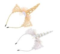 TOVINANNA 2 Piezas Unicornio Chic Headdress para Accesorio de Fiesta y Cosplay y Sujeción