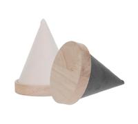 TOVINANNA 2 Soportes de Joyería Cónicos para Mesa, Organizador de Pulseras y Relojes, Soporte para Exhibición y Almacenamiento, Colores Gris y Beige, Adecuado para Tocador y Tienda, Set de