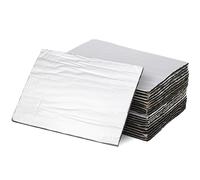 TOVINANNA 20 Alfombrillas Aislantes para Coche Aislamiento Acústico y Térmico, Material de Fibra de Vidrio y Esponja, Tamaño 25x18cm para Capó y Suelo