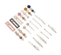 TOVINANNA 20 Pinzas Cabello Perlas para Mujer, Acrílico y Aleación de Zinc, Diseño Elegante y Cómodo, Ideales para Fiestas Navideñas y Ocasiones Obsequios