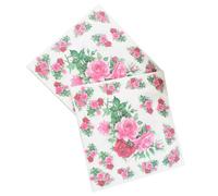 TOVINANNA 20 Servilletas de Papel Estampado Floral Rosa para Bodas y Cumpleaños, Diseño Único de Flores, Tamaño 33x33 Cm, Paquete de 20 Unidades
