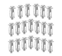 TOVINANNA 20 Tornillos de Expansión M4 Tuercas de Pétalo, Pernos de Remache para Placas Matrícula Coche, Anclajes para Paredes Huecas, Instalación para Automóviles y Camiones