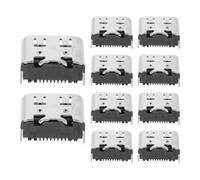 TOVINANNA 200 Unidades Conector USB Tipo C Hembra de Carga Rápida para PCB y Smartphones, Adaptador Metálico Ligero Transferencia de Datos de Alta Velocidad para Proyectos de Bricolaje