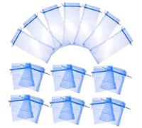 TOVINANNA 20piezas Bolsas de Organza Transparente para Vino Unidades para Obsequio de Botellas de Vino Rojo