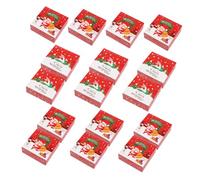 TOVINANNA 20piezas Caja de Obsequio Navideña con Tapa para Dulces Unidades para Galletas Chocolates Regalos de Fiesta Golosinas