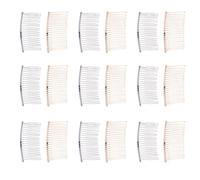 TOVINANNA 20piezas Peine de Hierro Cabello Elegante Peine de Inserción de Hierro Minimalista Peinetas de Dientes para Tocado para Bodas y Eventos Especiales