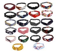 TOVINANNA 22piezas Diadema Pañuelo Cabeza Cruzada y Trenzada Para Deportes y Fiestas