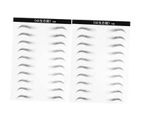 TOVINANNA 2hojas Pegatinas De Cejas Impermeables De Simulación Para Mujeres Diseño Curvado De Maquillaje De Cejas