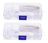 TOVINANNA 2juegos Almohadillas Nasales Para Gafas Kit De Reparación De Destornillador y Caja De Almacenamiento Compatible Gafas De Sol y Ópticas Para Uso Casa y Viajes