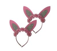 TOVINANNA 2piezas Accesorios De Pelo Orejas De Conejo Tocados Para Fiestas Diademas Ligeras Para Pascua