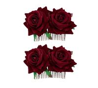 TOVINANNA 2piezas Accesorios Para El Cabello Con Peine De Rosas Para Mujeres Niñas y Novias Complementos Floridos Para Tiaras De Novia y Bodas