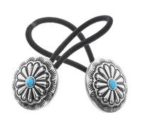 TOVINANNA 2piezas Accesorios Vintage Para Cabello Gomas De Pelo Con Flor De Estilo Boho Sujetadores De Coleta Para Mujeres Estilo Occidental y Elegante