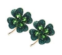 TOVINANNA 2piezas Broche De De Cuatro Broche De Gemas De Imitación Alfiler De Para Mujer Accesorios Del Día De San Patricio Obsequio Para Amigas Alfiler Para Ropa