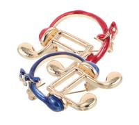 TOVINANNA 2piezas Broche De Nota Musical Para Solapas Bufandas y Chaquetas Broches De Notas Musicales Para Hombre Accesorios De Joyería De Cumpleaños Broches Para Suéteres y Bolsos Motivos m